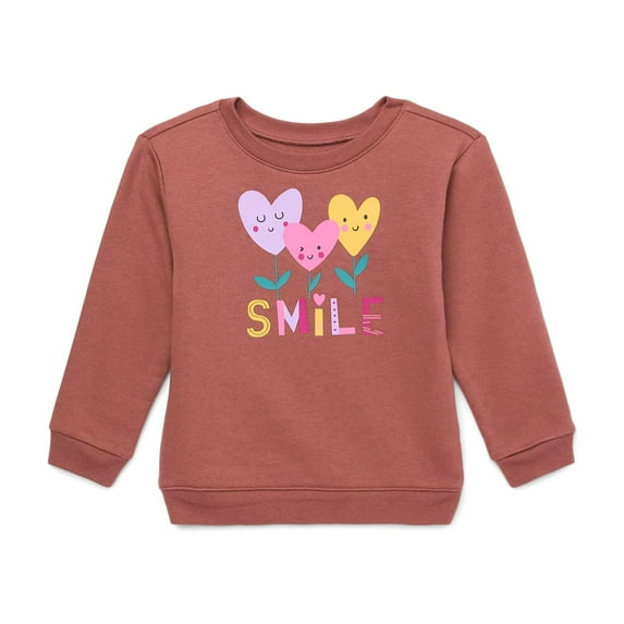Garanimals Toddler Girl Graphic Fleece Sweatshirt, Sizes 2T-5T