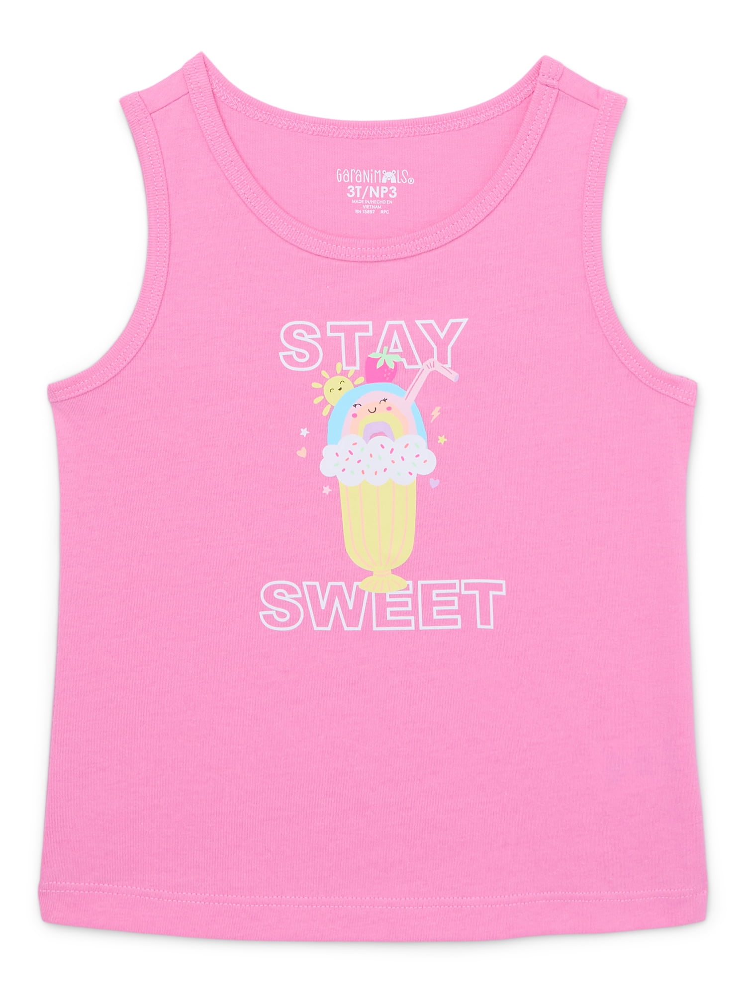 Garanimals Toddler Girl Graphic Jersey Tank, Sizes 18M-5T