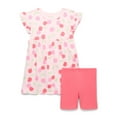 thumbnail image 1 of Garanimals Toddler Girl Jersey Dress & Biker Shorts Outfit Set, 2-Piece, Sizes 18M-5T, 1 of 3