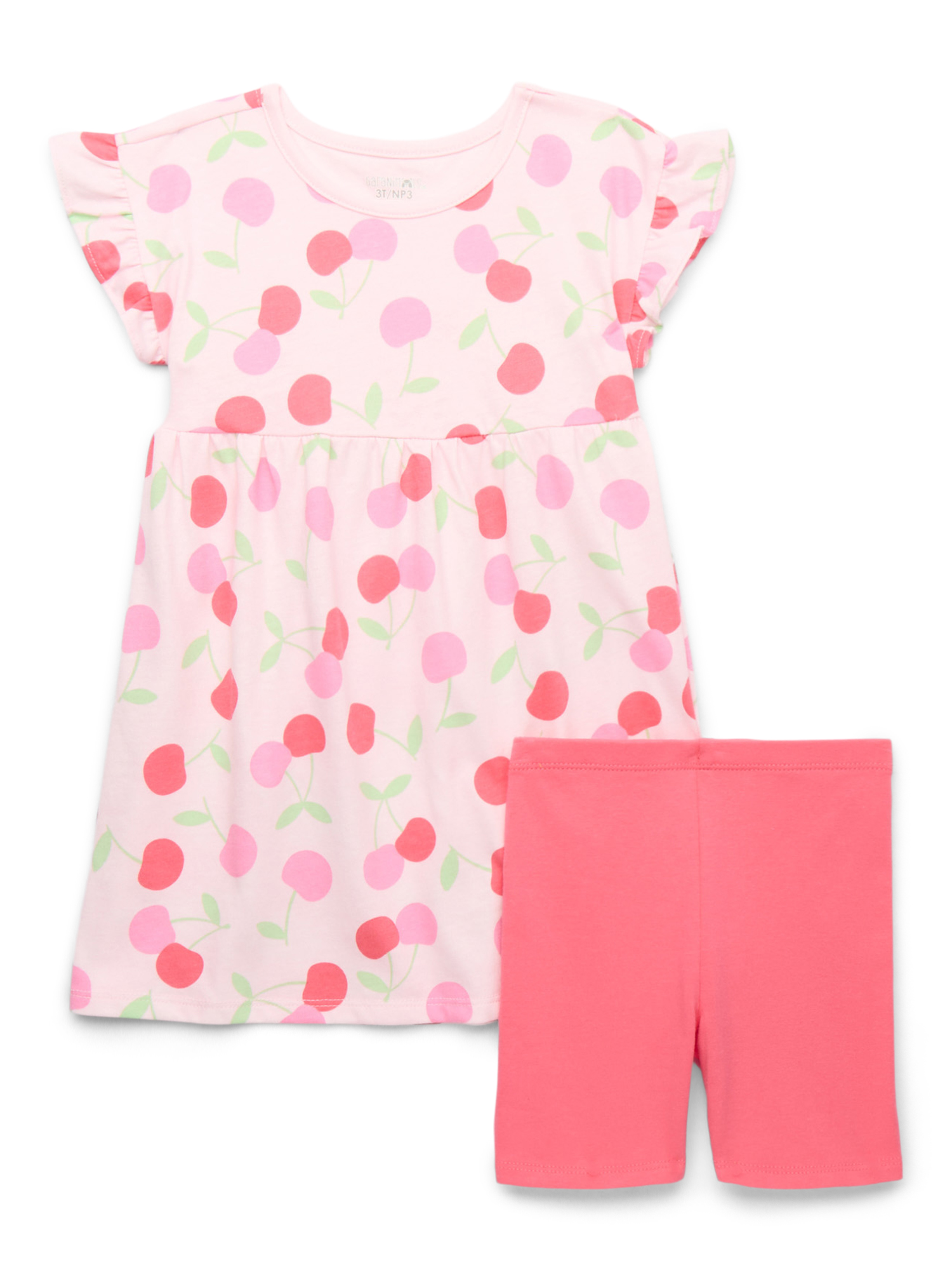 Garanimals Toddler Girl Jersey Dress & Biker Shorts Outfit Set, 2-Piece, Sizes 18M-5T
