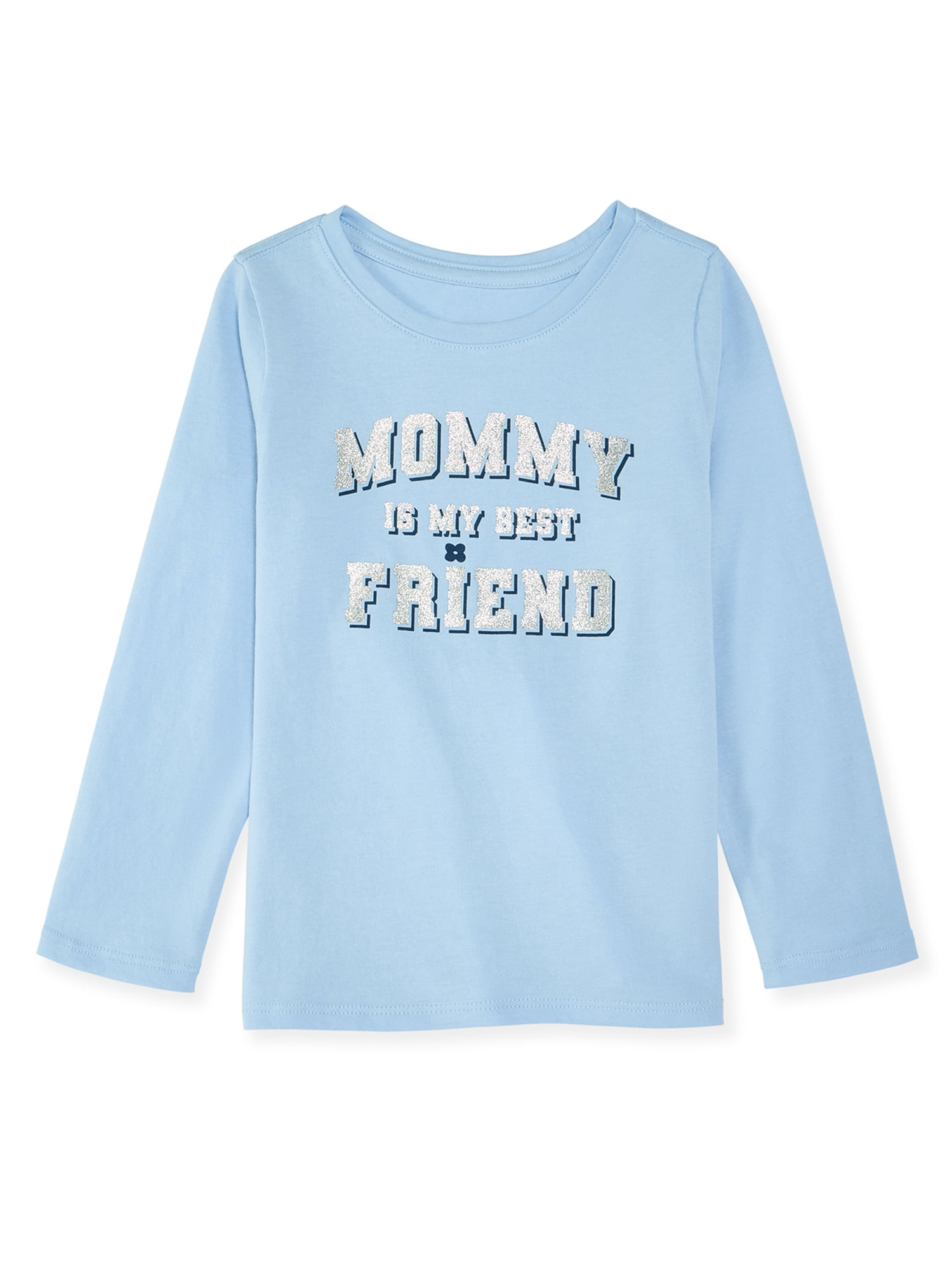Garanimals Baby & Toddler Girl Long Sleeve Shirts, Single & 3-Pack, Sizes 0-6T