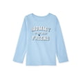 thumbnail image 1 of Garanimals Toddler Girl Long Sleeve Graphic T-Shirt, Sizes 0M-6T, 1 of 8