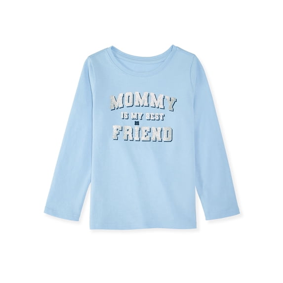 Garanimals Toddler Girl Long Sleeve Graphic T-Shirt, Sizes 0M-6T