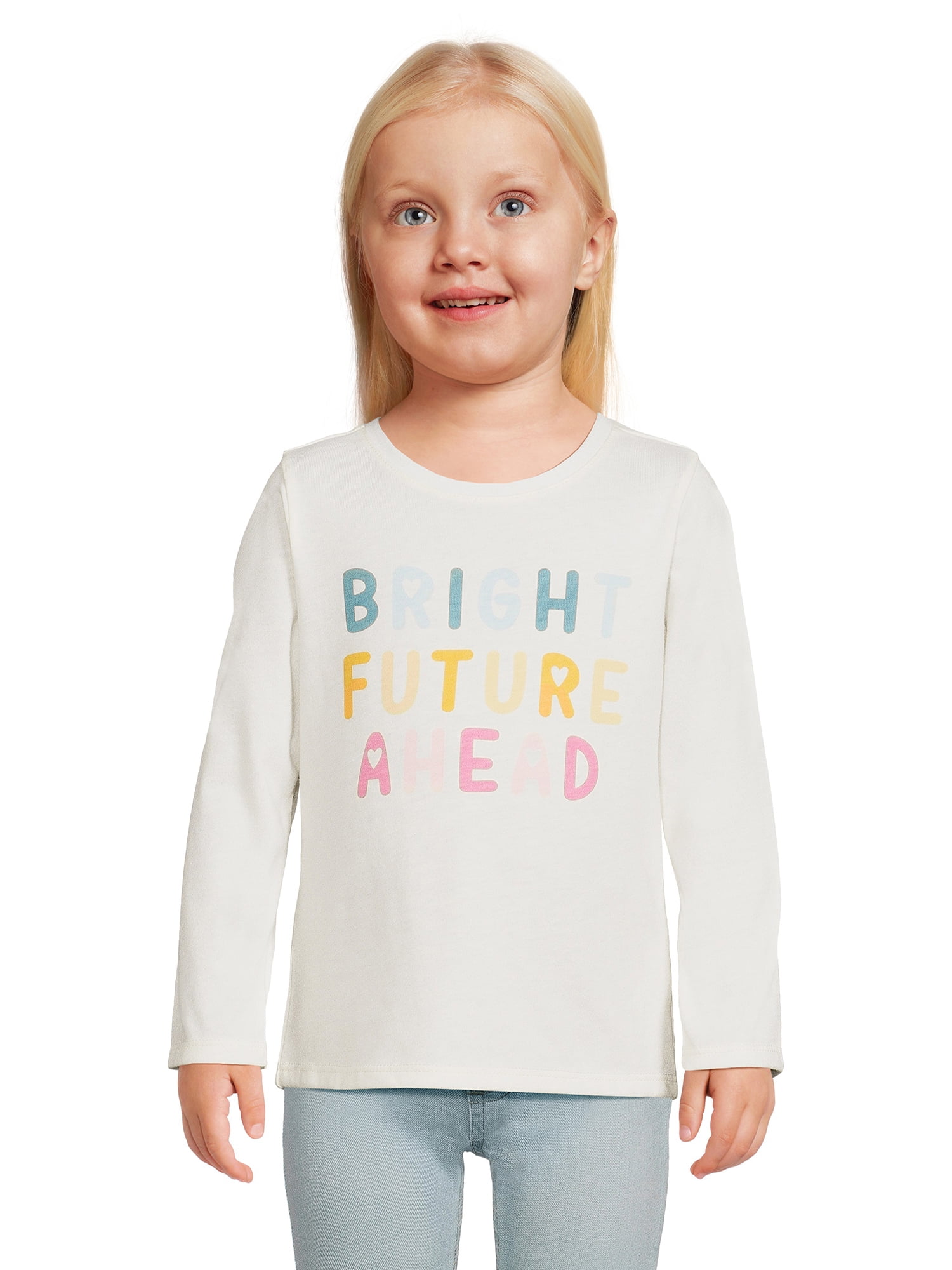 Garanimals Toddler Girl Long Sleeve Graphic TShirt, Sizes 18M2T