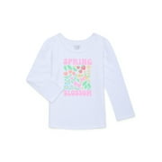 Garanimals Toddler Girl Long Sleeve Graphic T-Shirt, Sizes 18M-5T