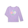 thumbnail image 1 of Garanimals Toddler Girl Long Sleeve Graphic T-Shirt, Sizes 18M-5T, 1 of 3