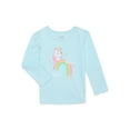 thumbnail image 1 of Garanimals Toddler Girl Long Sleeve Graphic T-Shirt, Sizes 18M-5T, 1 of 3