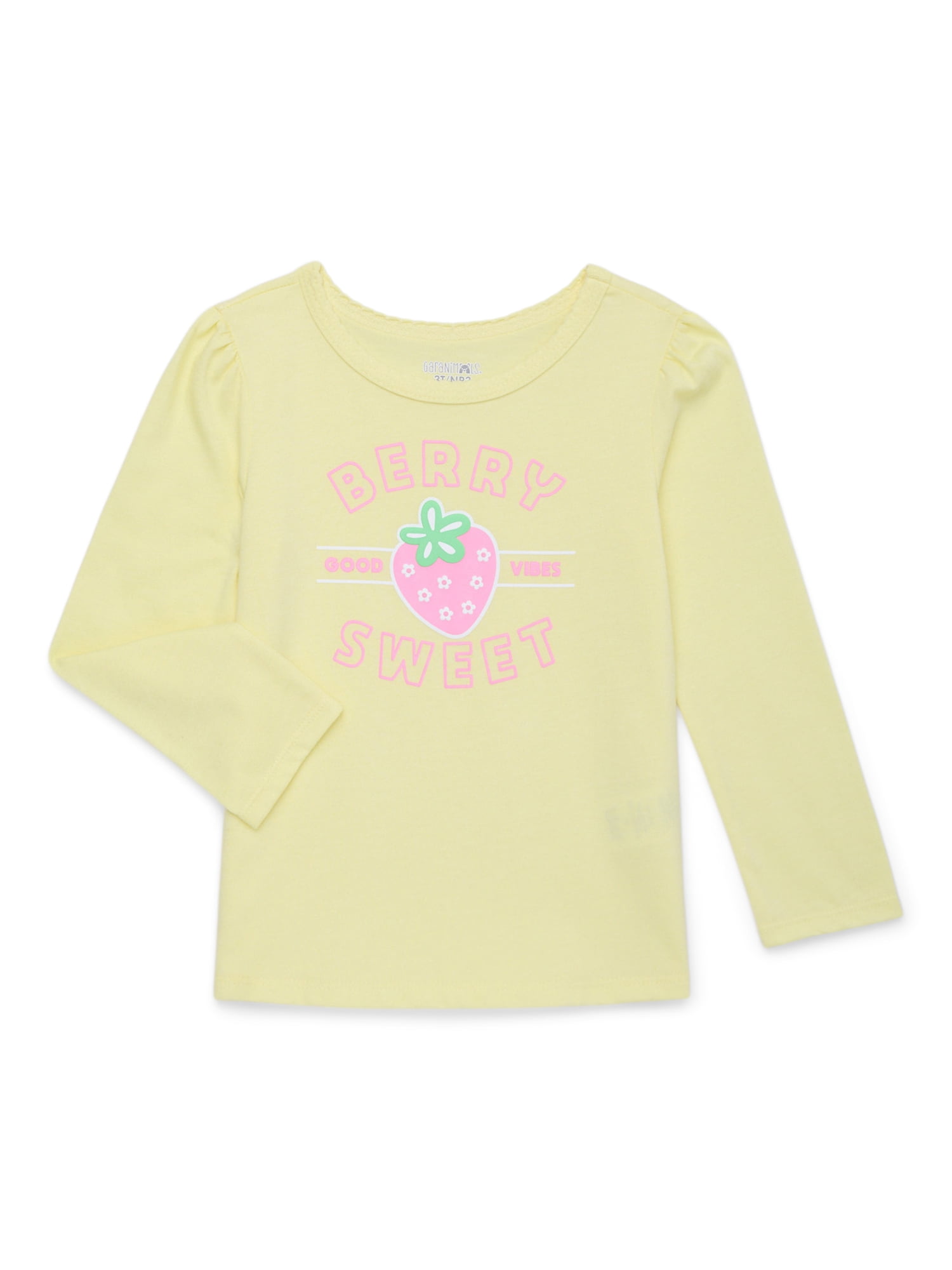 Garanimals Toddler Girl Long Sleeve Graphic T-Shirt, Sizes 18M-5T
