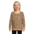 thumbnail image 1 of Garanimals Toddler Girl Long Sleeve Print Fleece Sweatshirt, Sizes 2T-5T, 1 of 6