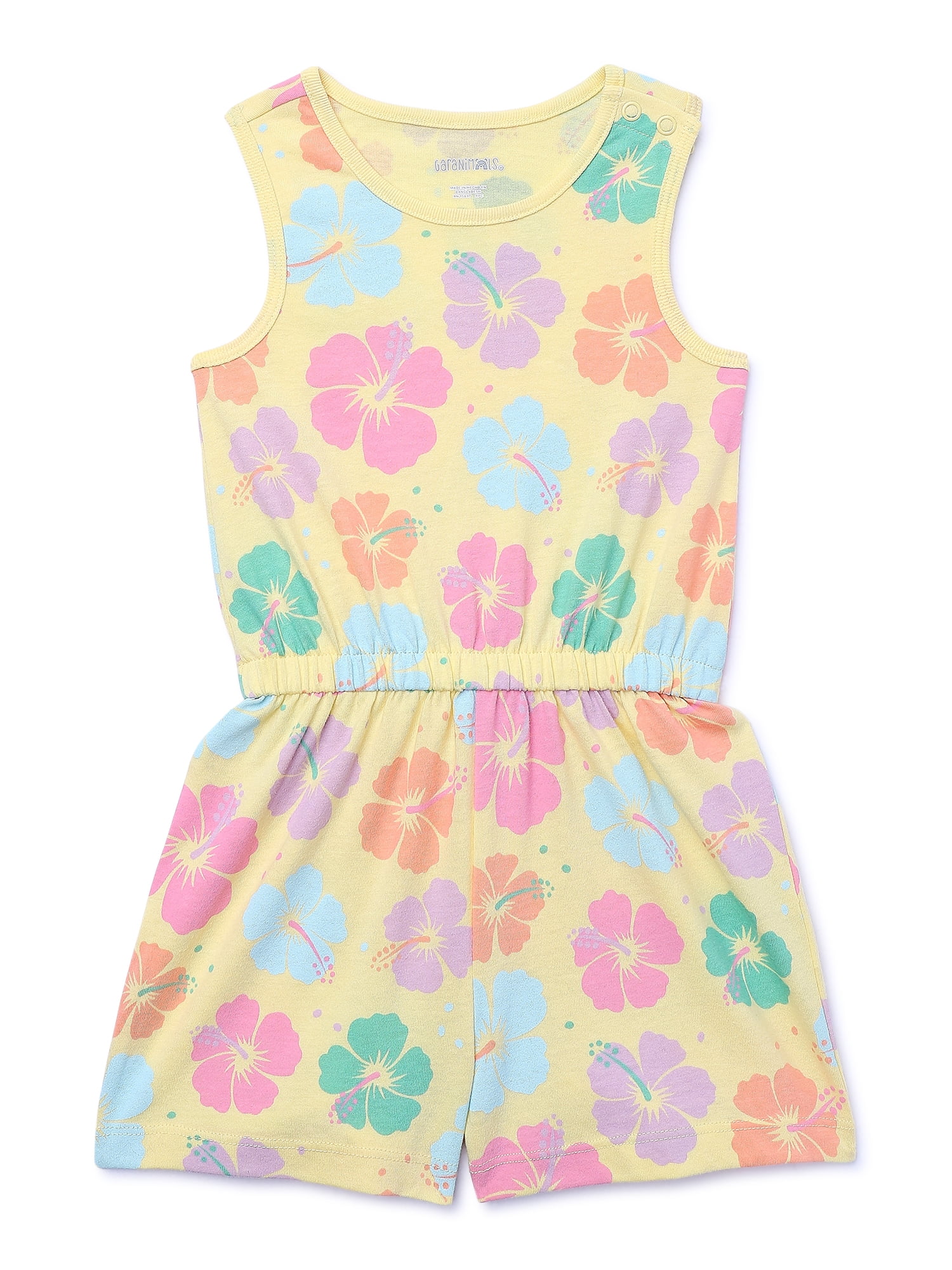 Garanimals Toddler Girl Print Jersey Romper, Sizes 12M-5T