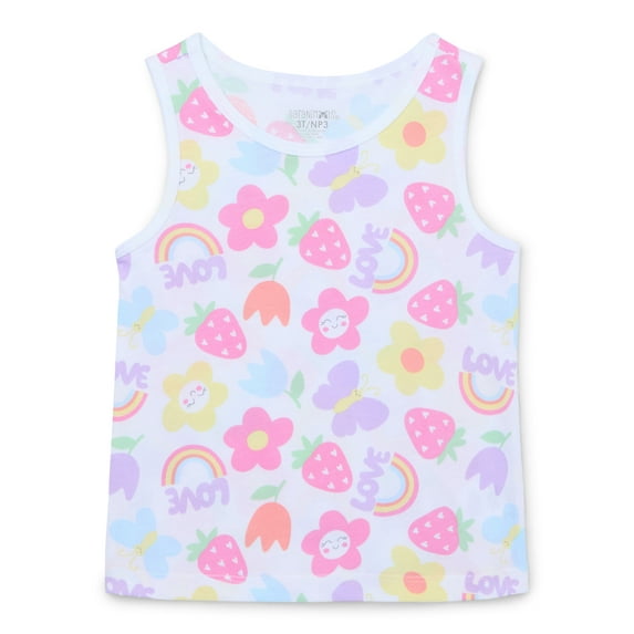 Garanimals Toddler Girl Printed Jersey Tank, Sizes 18M-5T
