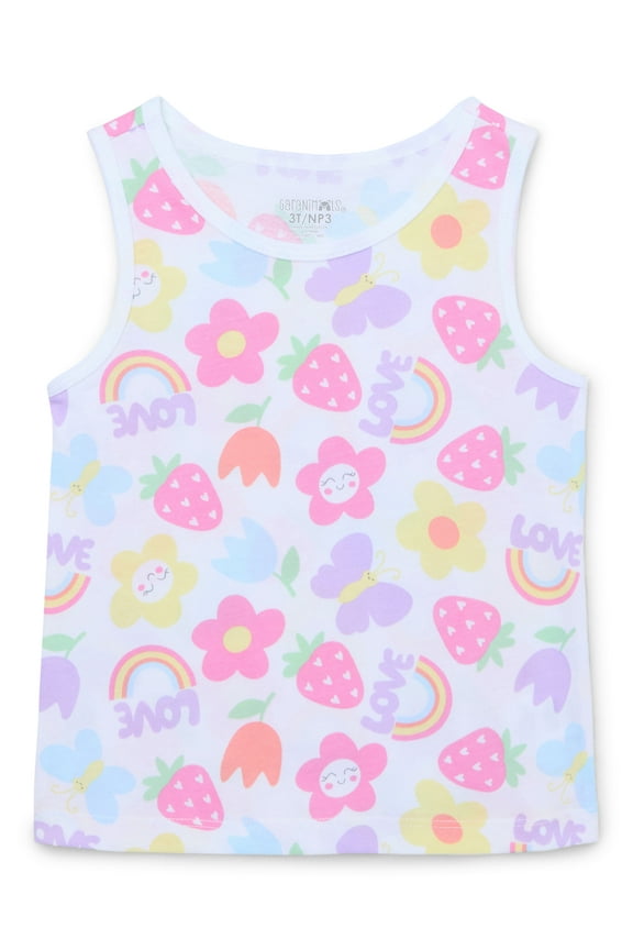 Toddler Girl Printed Jersey Tank, Sizes 18M-5T