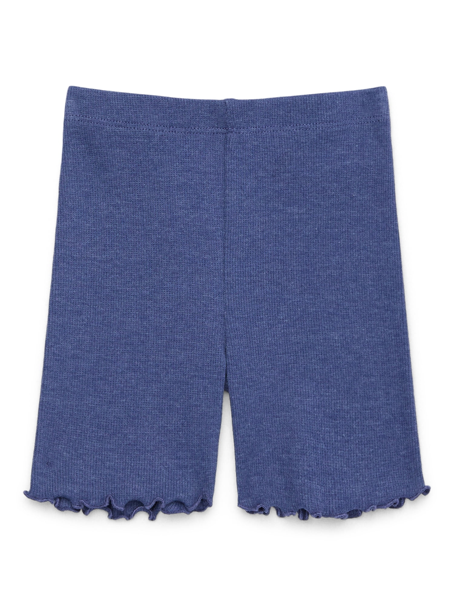 Garanimals Toddler Girl Rib Biker Shorts with Lettuce Hem, Sizes 18M-5T ...