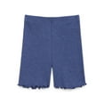thumbnail image 1 of Garanimals Toddler Girl Rib Biker Shorts with Lettuce Hem, Sizes 18M-5T, 1 of 3