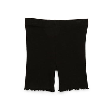 Garanimals Toddler Girl Rib Biker Shorts with Lettuce Hem, Sizes 18M-5T