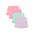 thumbnail image 1 of Garanimals Toddler Girl Rib Shorts Multipack, 4-Pack, Sizes 18M-5T, 1 of 5