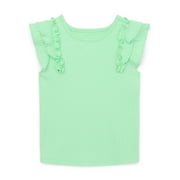 Garanimals Toddler Girl Ruffle Sleeve Rib Top, Sizes 18M-5T