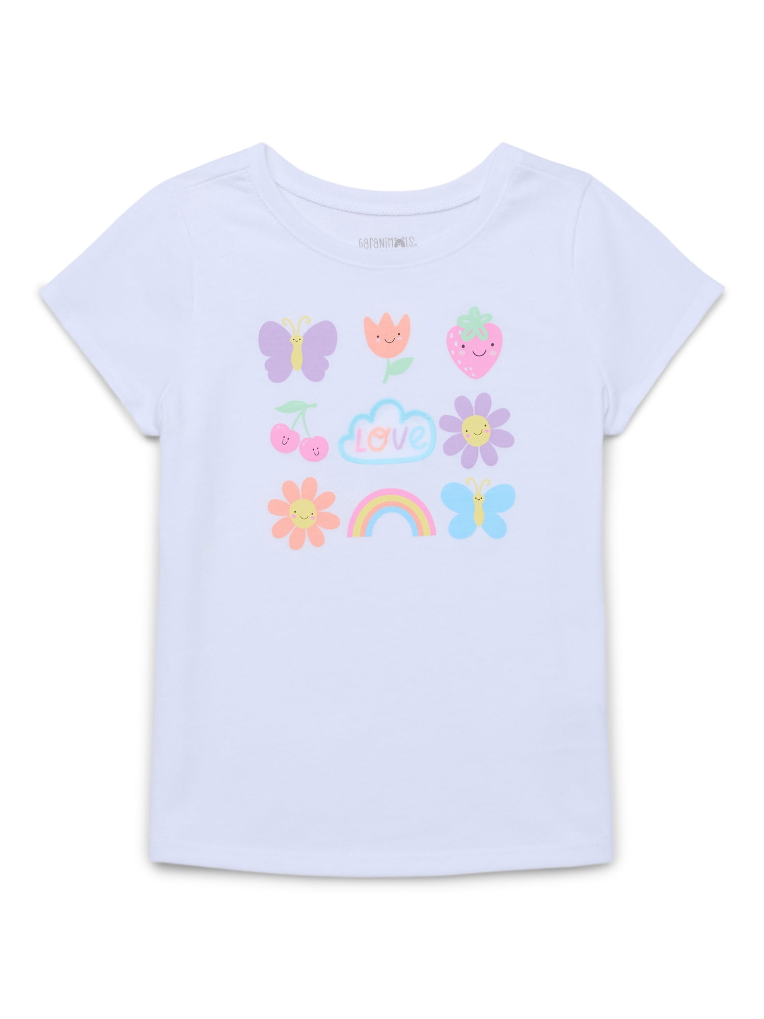 Princess Peach Girls Short Sleeve Graphic T-Shirt, Sizes 4