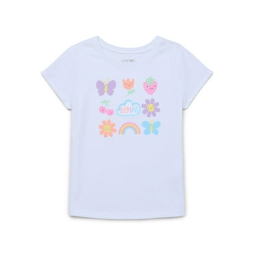 Garanimals Toddler Girl Short Sleeve Graphic T-Shirt, Sizes 18M-5T