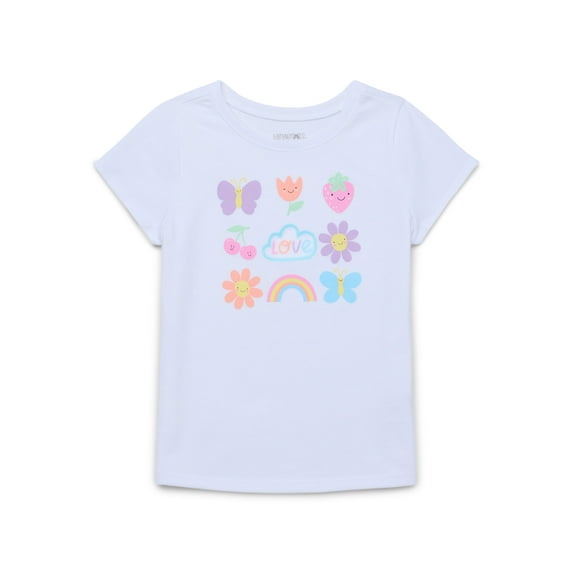 Garanimals Toddler Girls Graphic Tee with Short Sleeves, Sizes 18M-5T