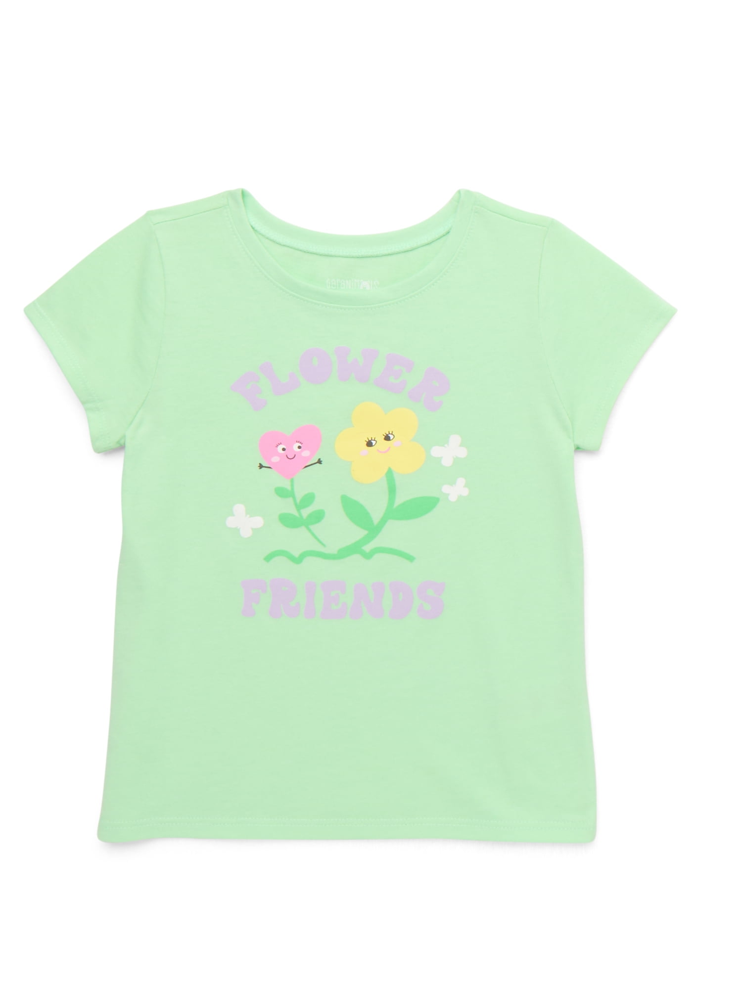 Garanimals Toddler Girls Graphic Tee with Short Sleeves, Sizes 18M-5T