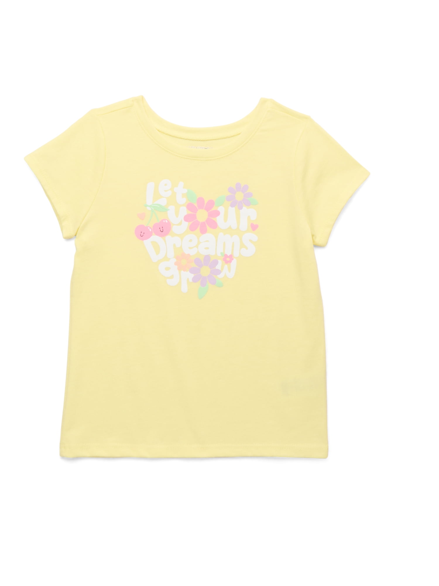 Garanimals Toddler Girls Graphic Tee with Short Sleeves, Sizes 18M-5T