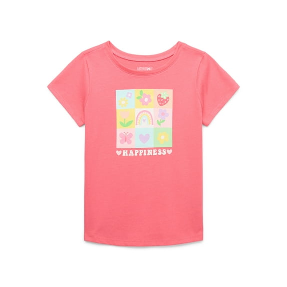 Garanimals Toddler Girls Graphic Tee with Short Sleeves, Sizes 18M-5T