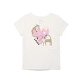 thumbnail image 1 of Garanimals Toddler Girl Short Sleeve Graphic T-Shirt, Sizes 18M-5T, 1 of 3