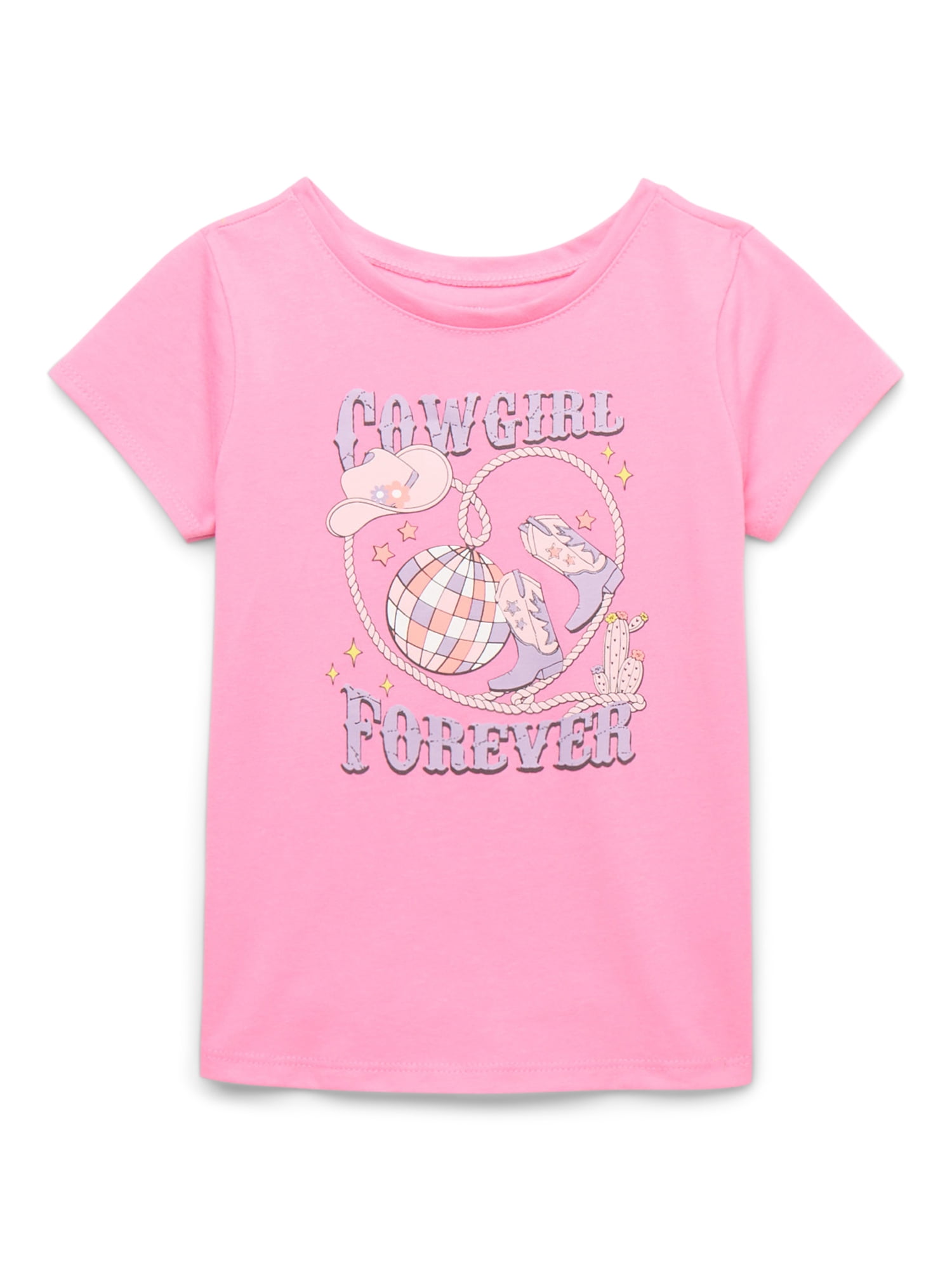 Garanimals Toddler Girls Graphic Tee with Short Sleeves, Sizes 18M-5T
