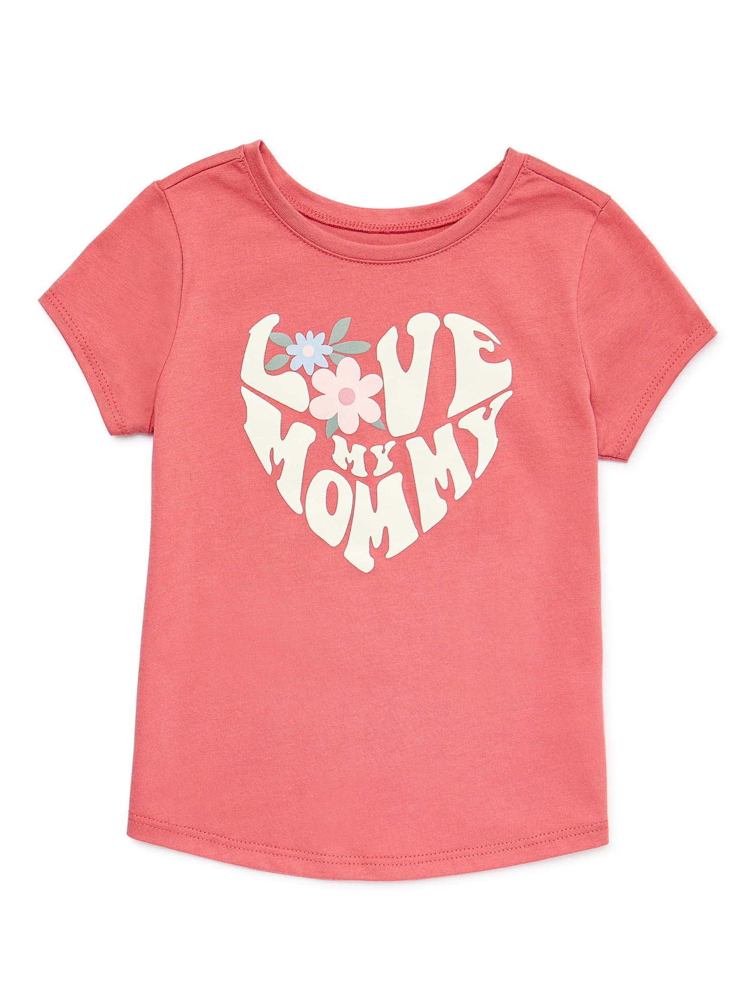 Garanimals Toddler Girl Short Sleeve Graphic Tee, Sizes 12M-5T ...