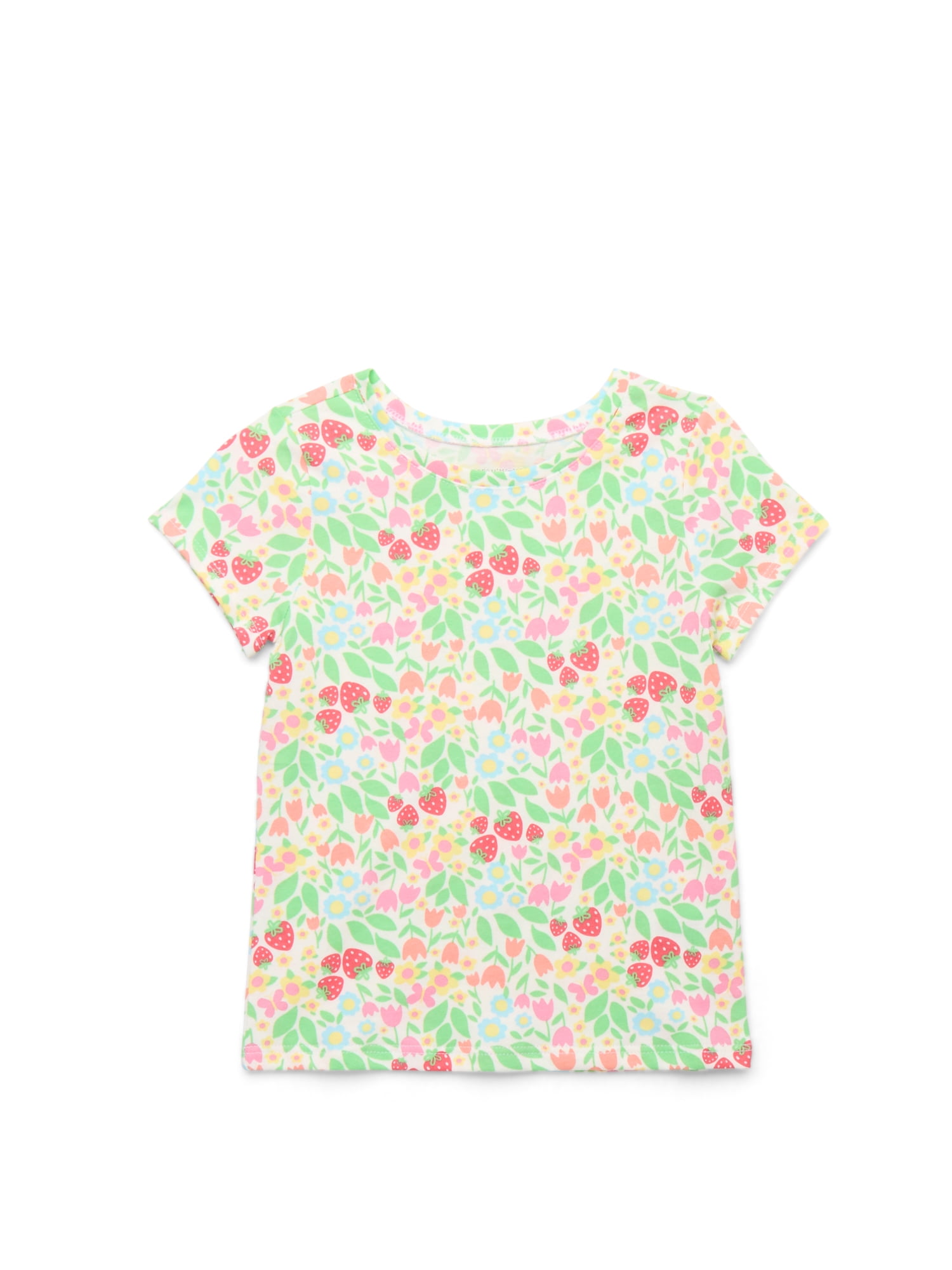 Garanimals Toddler Girl Short Sleeve Print T-Shirt, Sizes 18M-5T