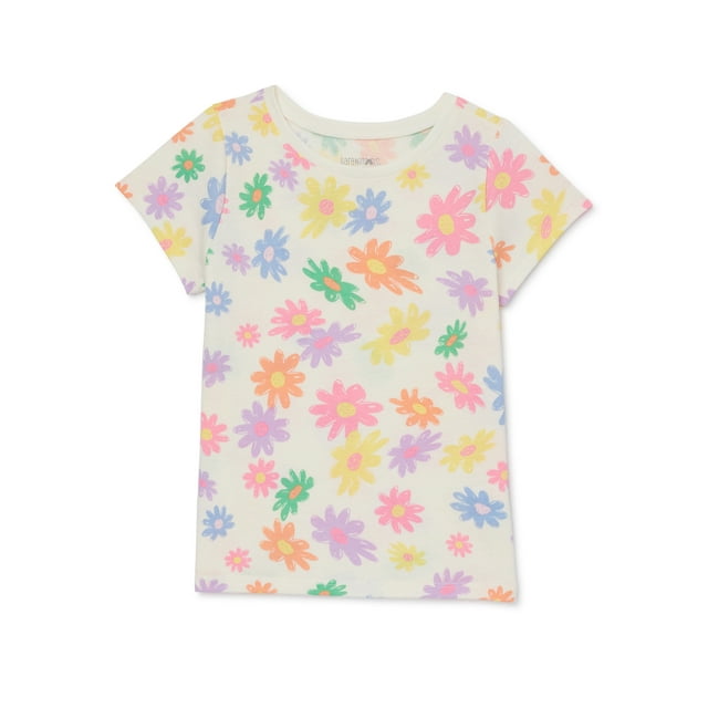 Garanimals Toddler Girl Short Sleeve Print TShirt, Sizes 18M5T