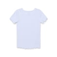 thumbnail image 1 of Garanimals Toddler Girl Short Sleeve Solid Rib T-Shirt, Sizes 18M-5T, 1 of 3