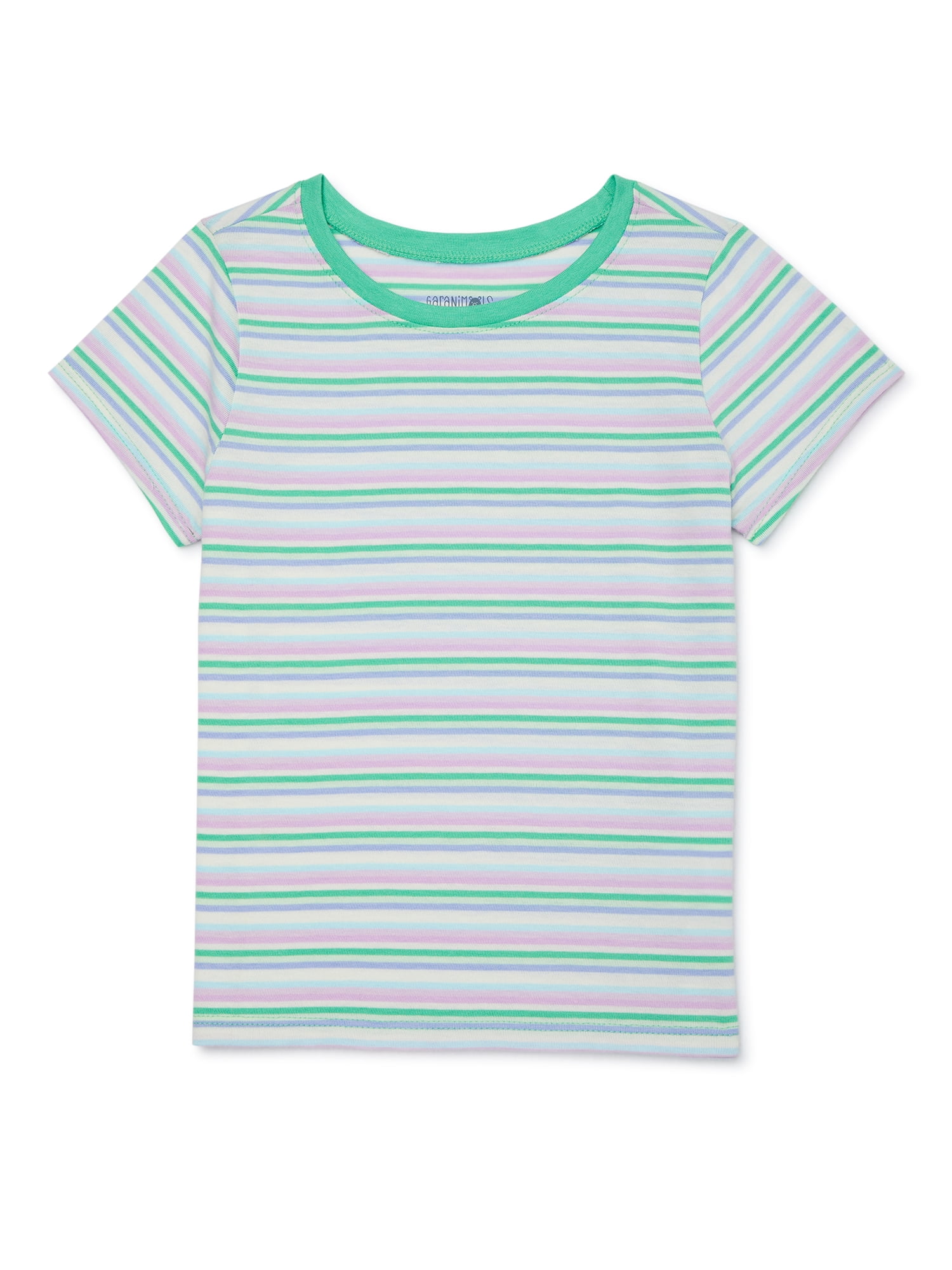 Garanimals Toddler Girl Short Sleeve Stripe T-Shirt, Sizes 18M-5T ...