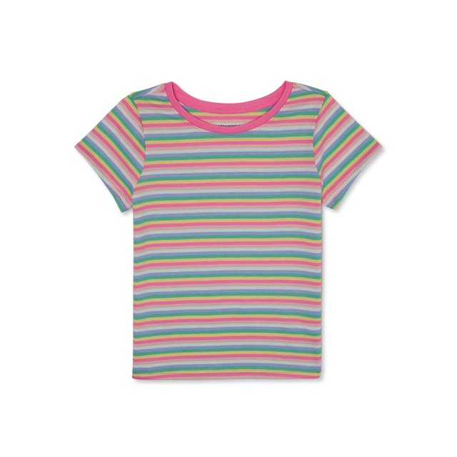 Garanimals Toddler Girl Short Sleeve TShirt Multipack, 4Pack, Sizes