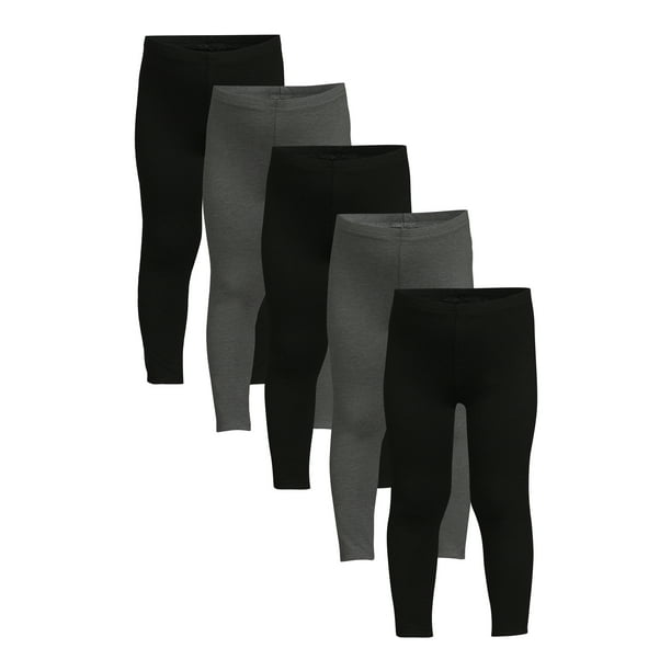 Garanimals Toddler Girl Solid Leggings Multipack, 5Pack, Sizes 12M5T