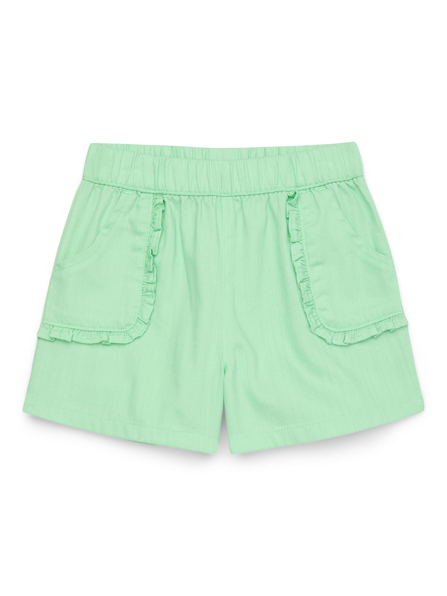 Garanimals Toddler Girl Twill Shorts with Ruffle Pocket, Sizes 18M-5T