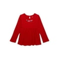 thumbnail image 1 of Garanimals Toddler Girls Babydoll Pointelle Top with Long Sleeves, Sizes 18M-5T, 1 of 4