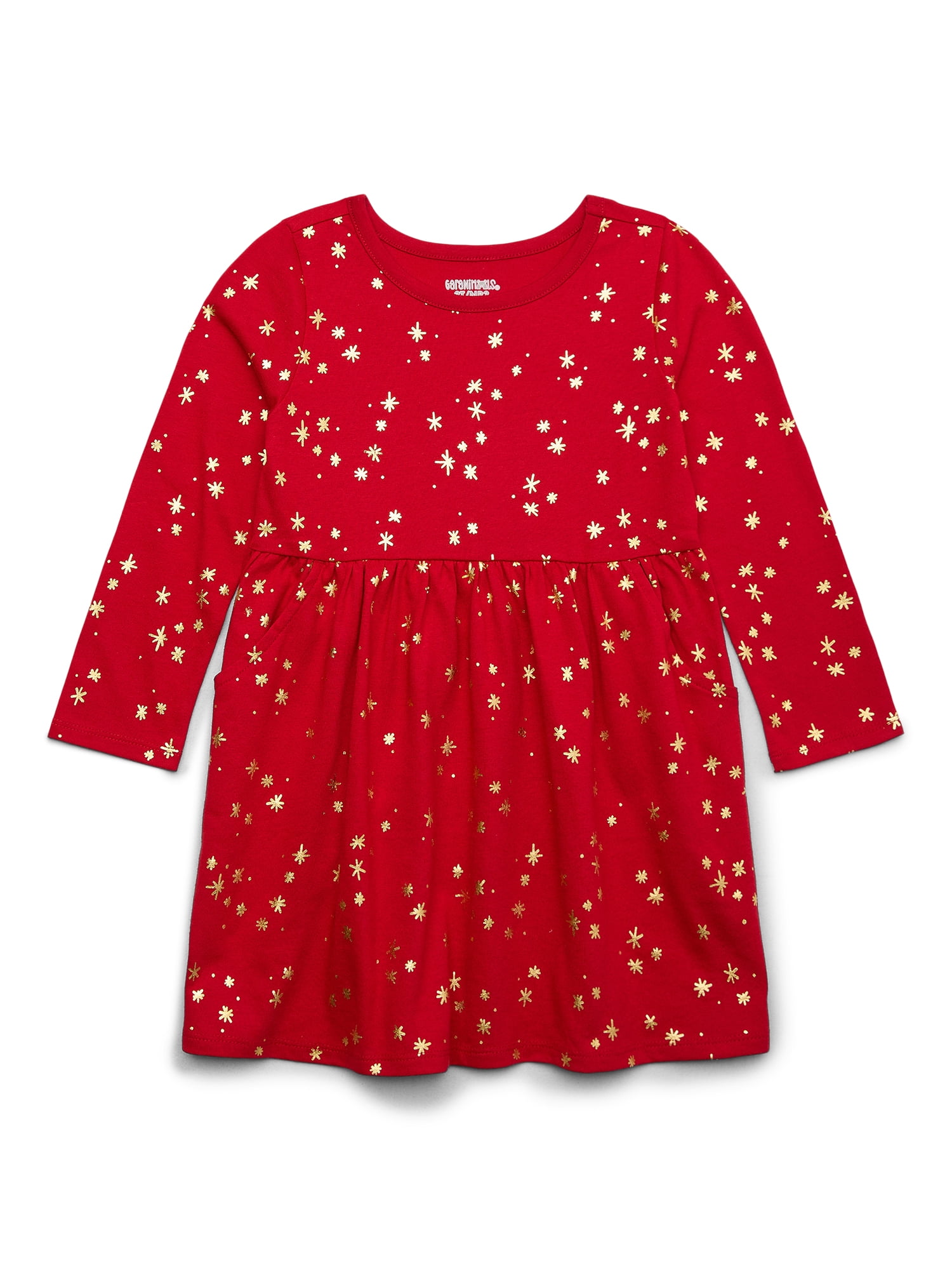 Garanimals Toddler Girls Holiday Print Skater Dress - Christmas -  Walmart.com