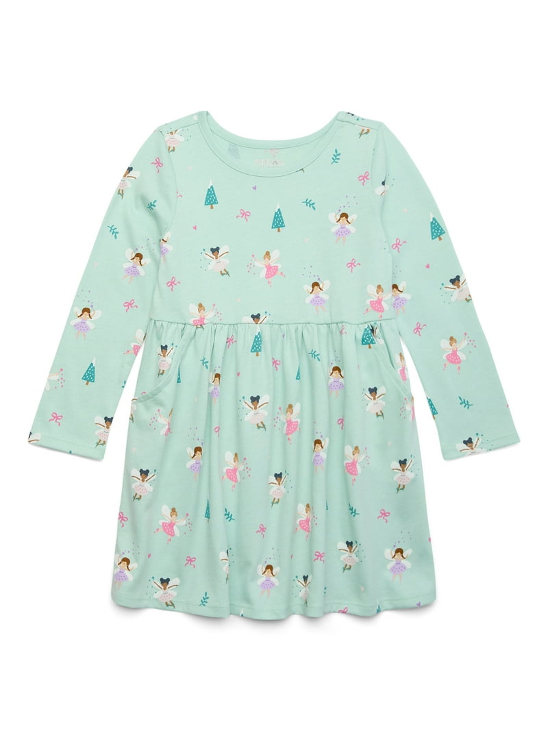 Garanimals Toddler Girls Holiday Print Skater Dress, Sizes 18M-5T
