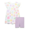 thumbnail image 1 of Garanimals Toddler Girls' Jersey Dress and Biker Shorts Outfit Set, 2-Piece, Sizes 18M-5T, 1 of 3