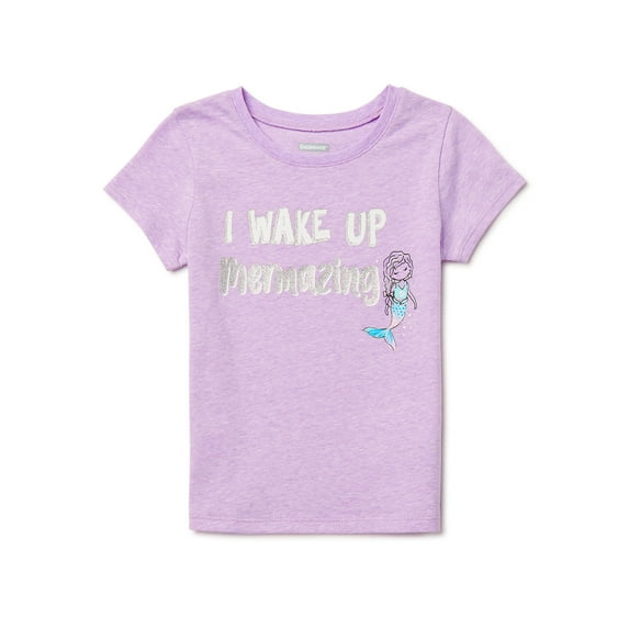 Garanimals Toddler Girls' Mermaid "I Woke Up Mermazing" Short Sleeve Tee