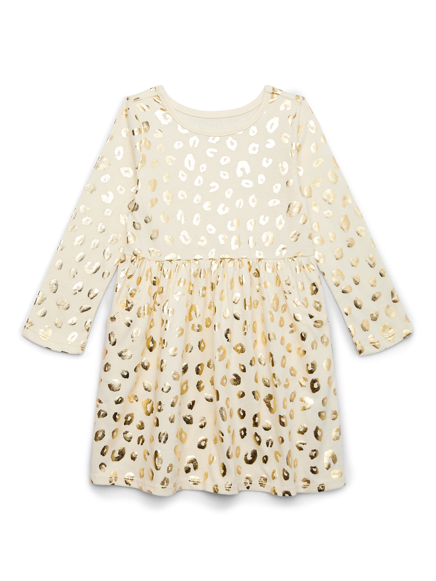 Garanimals Girls Metallic Print Skater Dress, Sizes 18M-5T