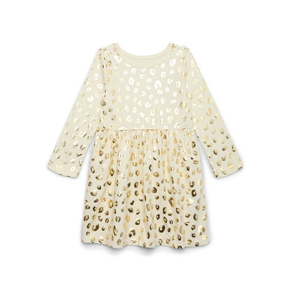 Garanimals Toddler Girls Metallic Print Skater Dress, Sizes 18M-5T