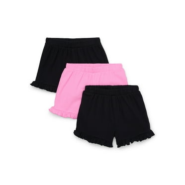 Garanimals Toddler Girl Core Rib Shorts Multipack, 3-Pack, Sizes 18M-5T