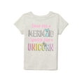 thumbnail image 1 of Garanimals Toddler Girls' "Shine Like A Mermaid, Sparkle Like A Unicorn" Short Sleeve Tee, 1 of 3