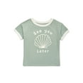 thumbnail image 1 of Garanimals Toddler Girls Short Sleeve Graphic Ringer Tee, Sizes 12M-5T, 1 of 4