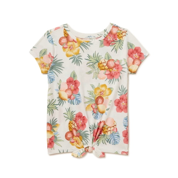 Garanimals Toddler Girls Short Sleeve Tie Front T-Shirt, Sizes 12M-5T