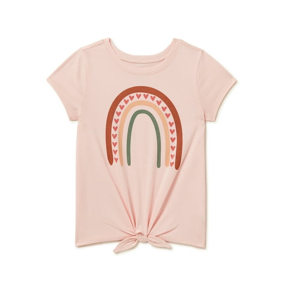 Garanimals Toddler Girls Short Sleeve Tie Front T-Shirt, Sizes 12M-5T