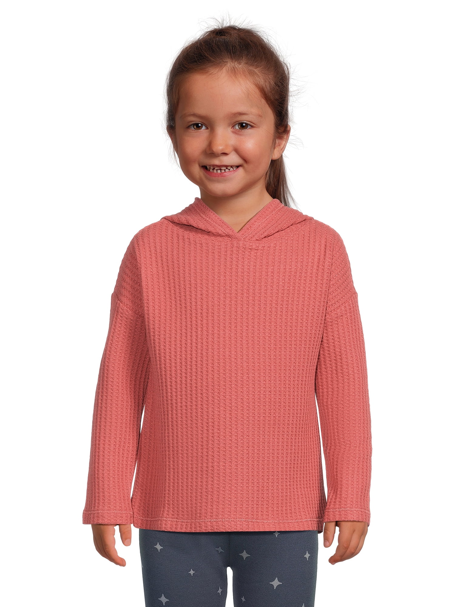 Garanimals Toddler Girls Thermal Hoodie, Sizes 12 Months 5T